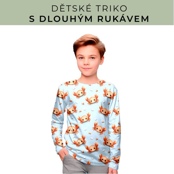 DĚTSKÝ střih - triko dlouhý rukáv