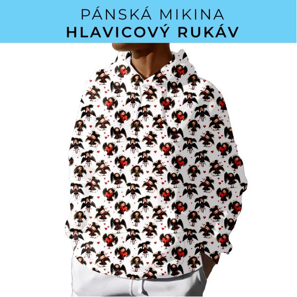 PÁNSKÝ střih - mikina s kapucí