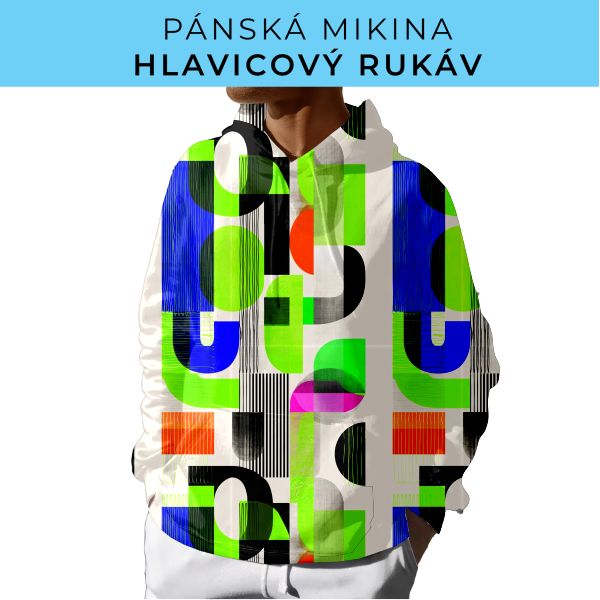 PÁNSKÝ střih - mikina s kapucí