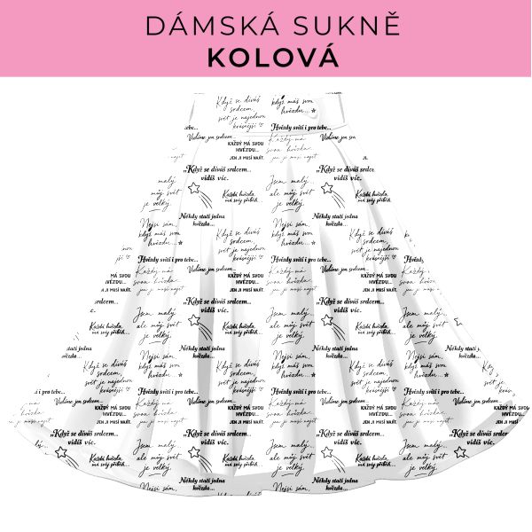 DÁMSKÝ střih - Kolová sukně