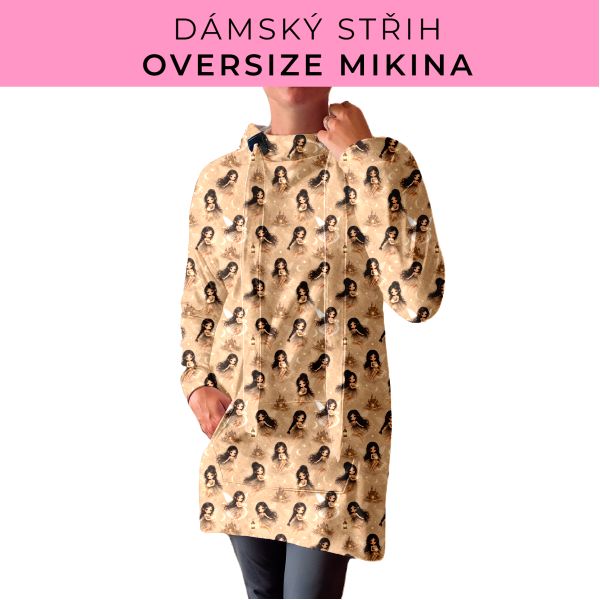 DÁMSKÝ střih - Oversize mikina
