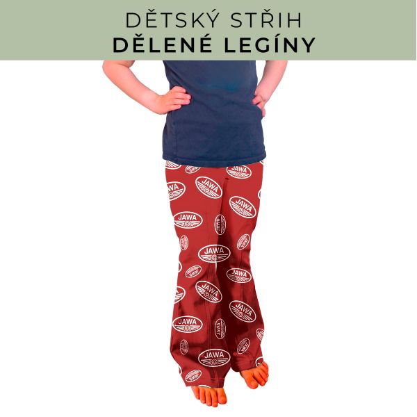 Dětský střih - Dělené legíny