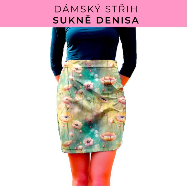 Dámský střih - Dámská sukně Denisa
