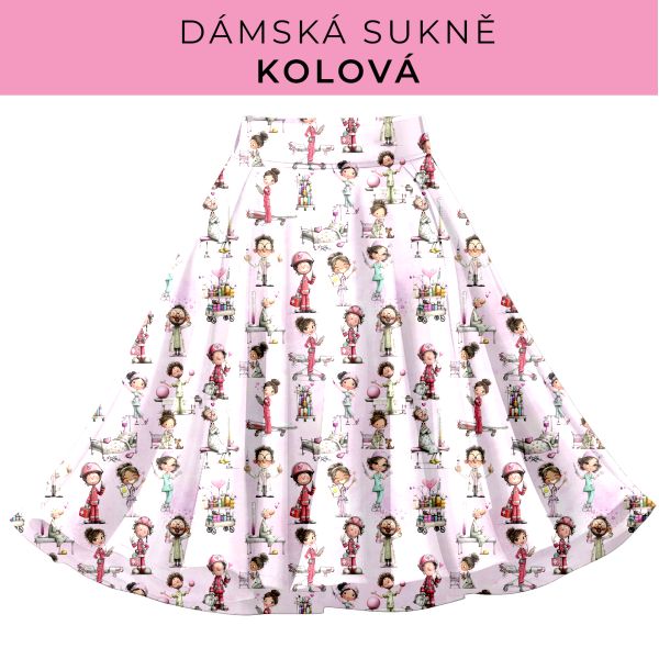 DÁMSKÝ střih - Kolová sukně