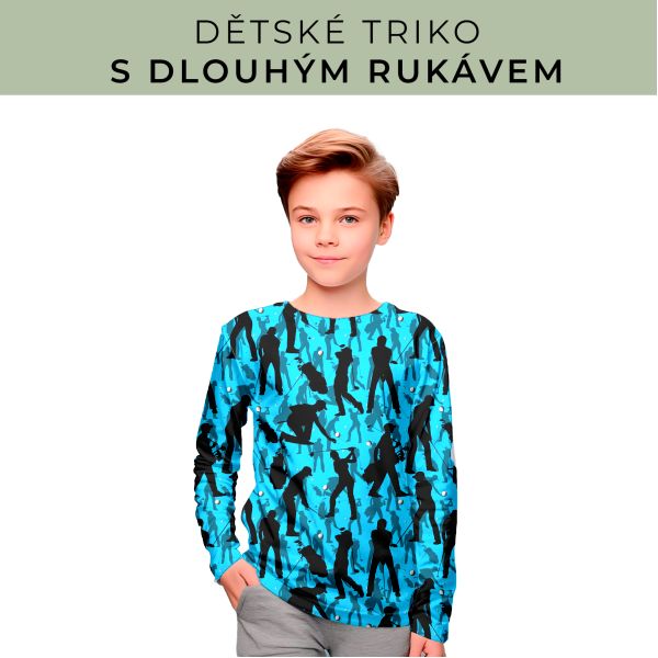 DĚTSKÝ střih - triko dlouhý rukáv