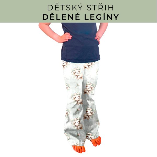 Dětský střih - Dělené legíny