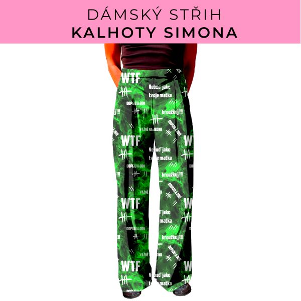Dámský střih - kalhoty Simona