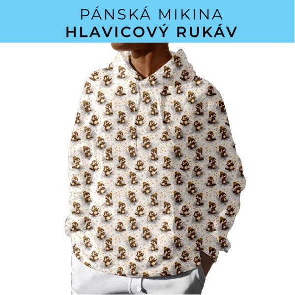 PÁNSKÝ střih - mikina s kapucí