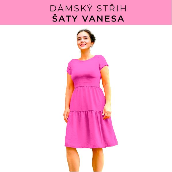 Dámský střih šaty Vanesa