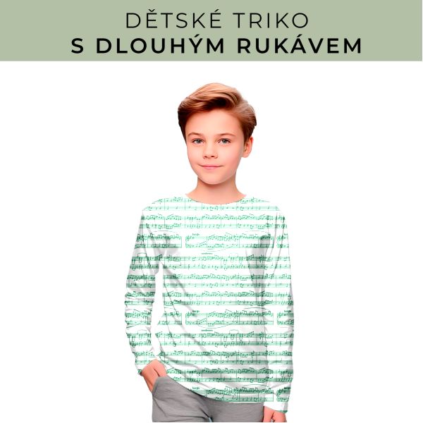 DĚTSKÝ střih - triko dlouhý rukáv