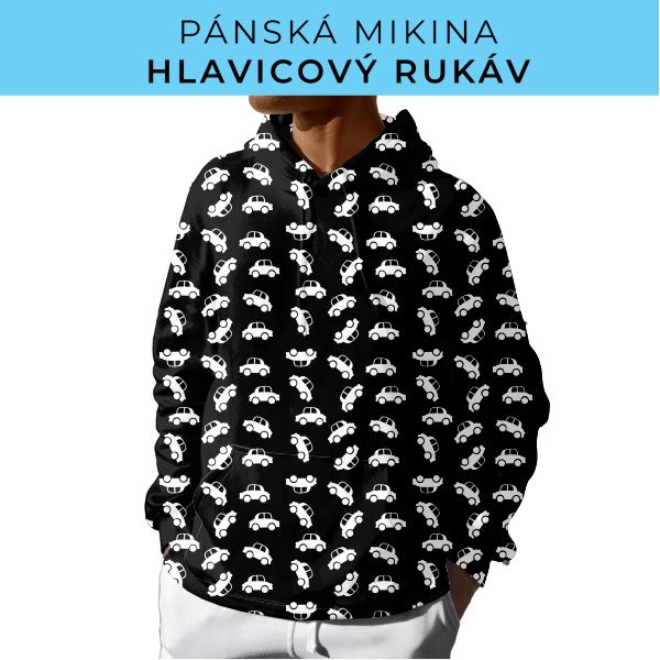 PÁNSKÝ střih - mikina s kapucí