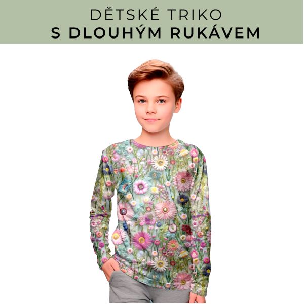DĚTSKÝ střih - triko dlouhý rukáv