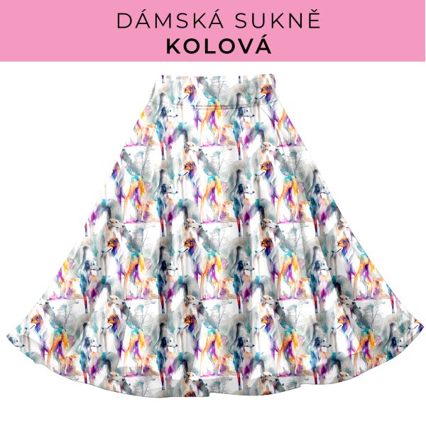 DÁMSKÝ střih - Kolová sukně