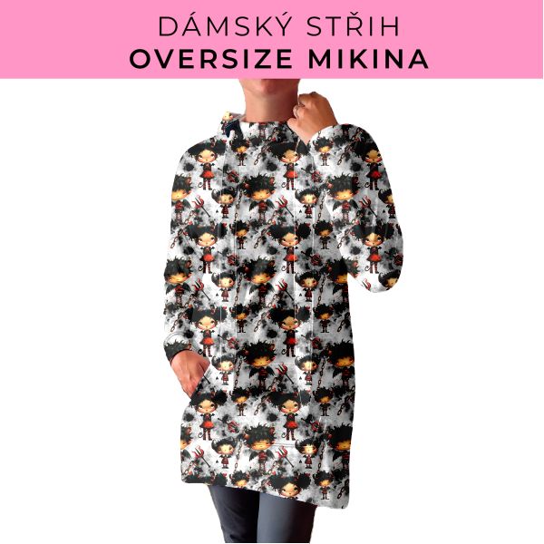 DÁMSKÝ střih - Oversize mikina
