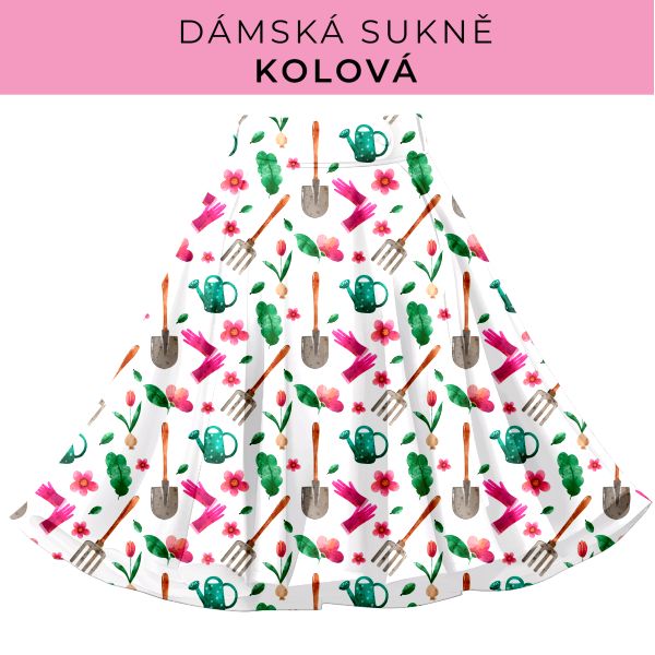 DÁMSKÝ střih - Kolová sukně