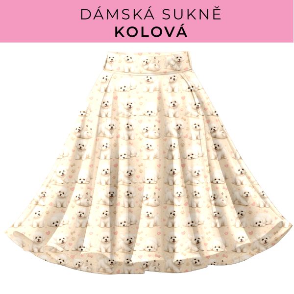 DÁMSKÝ střih - Kolová sukně