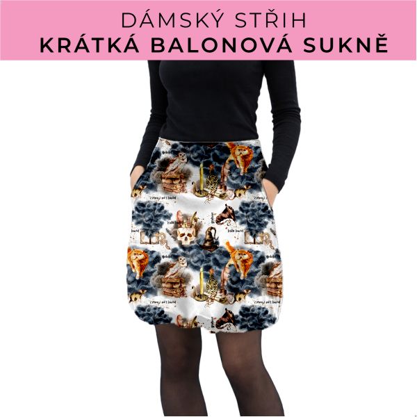 Dámský střih - balonová krátká sukně