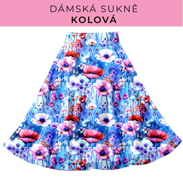 DÁMSKÝ střih - Kolová sukně