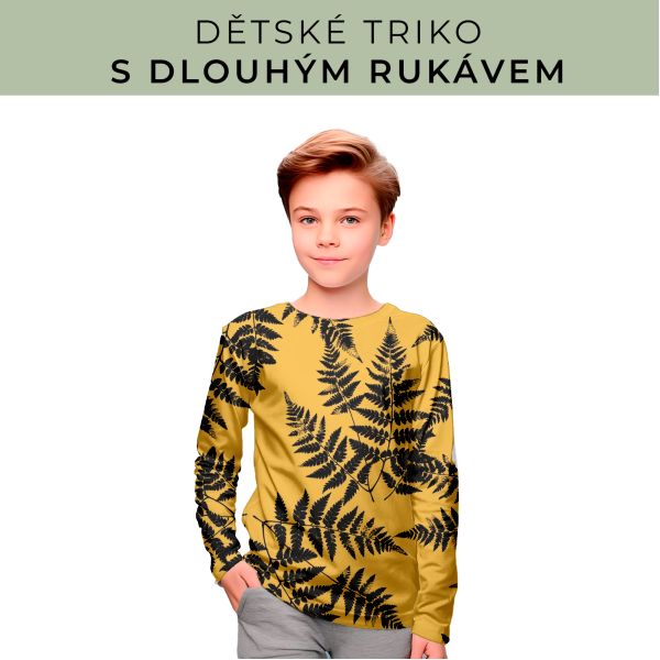 DĚTSKÝ střih - triko dlouhý rukáv