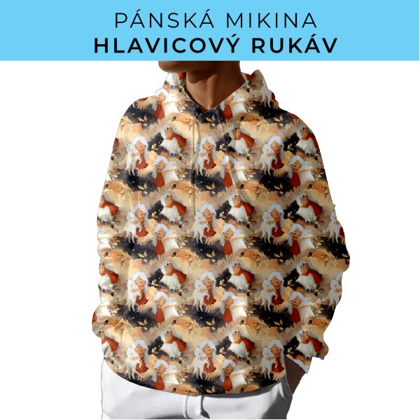 PÁNSKÝ střih - mikina s kapucí