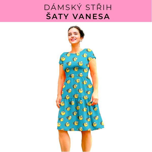 Dámský střih šaty Vanesa