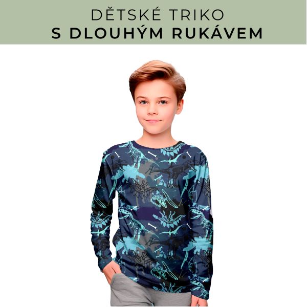 DĚTSKÝ střih - triko dlouhý rukáv