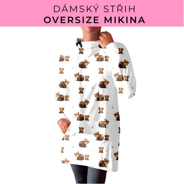 DÁMSKÝ střih - Oversize mikina