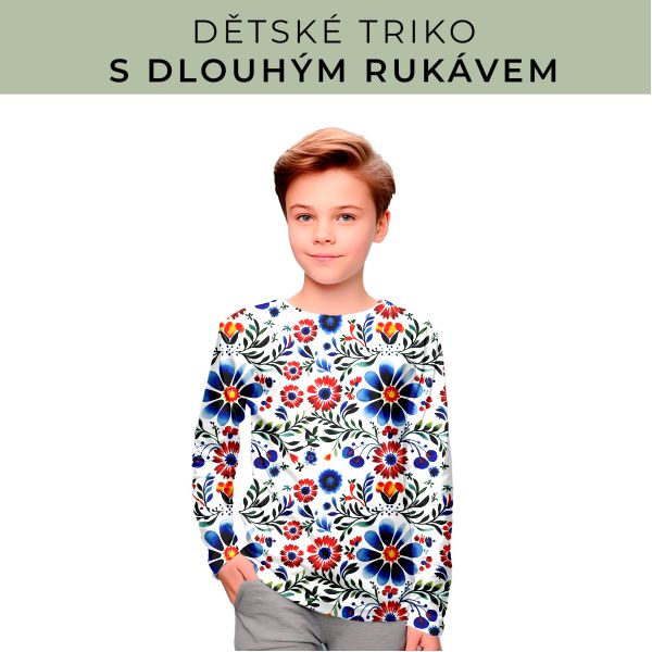 DĚTSKÝ střih - triko dlouhý rukáv