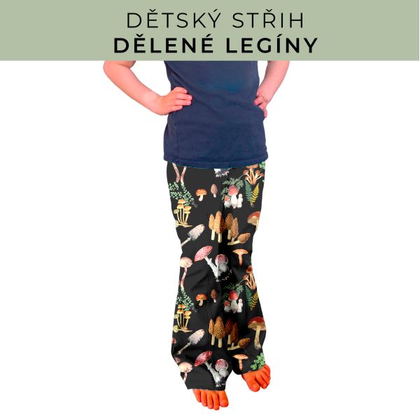 Dětský střih - Dělené legíny
