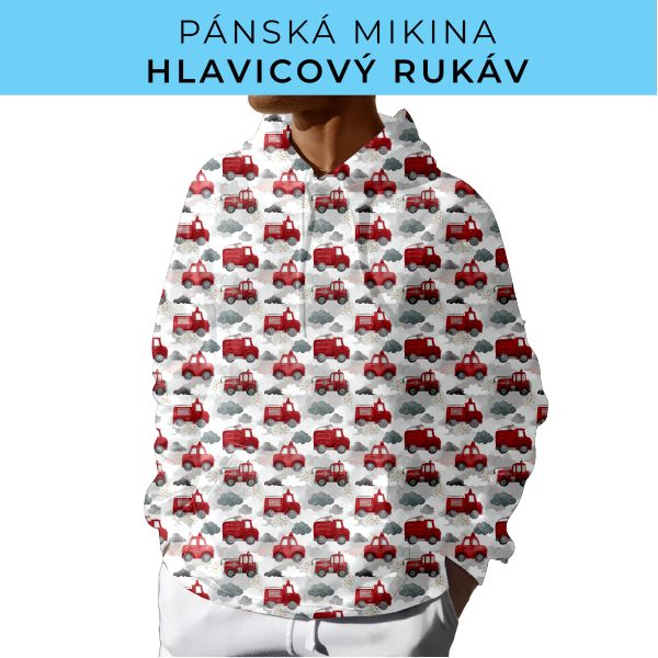 PÁNSKÝ střih - mikina s kapucí