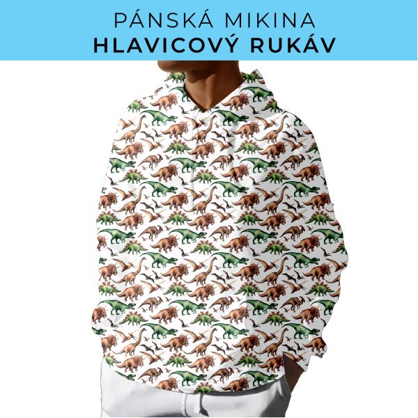 PÁNSKÝ střih - mikina s kapucí