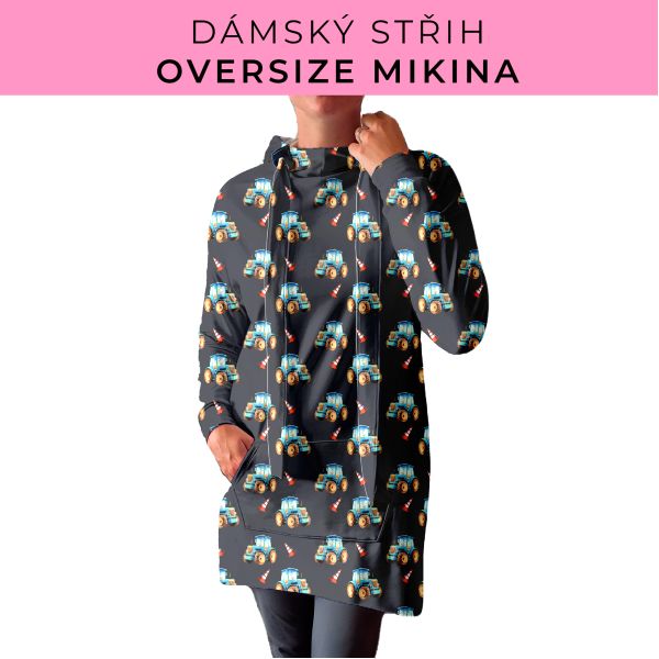 DÁMSKÝ střih - Oversize mikina