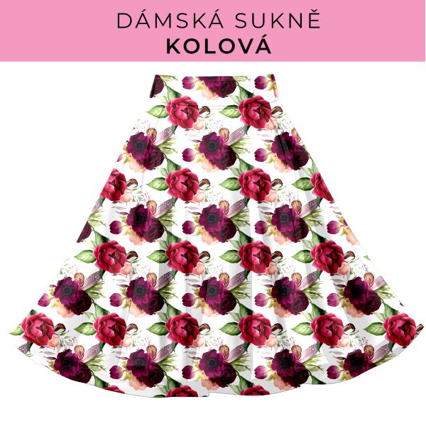 DÁMSKÝ střih - Kolová sukně