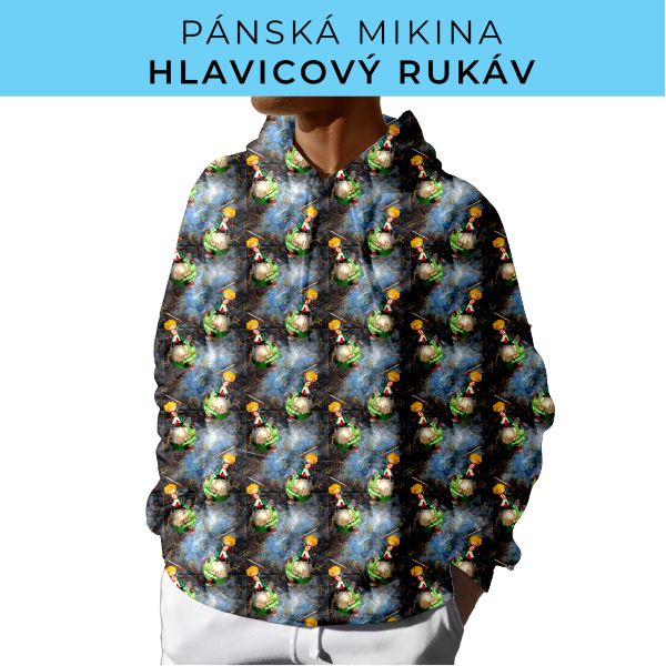 PÁNSKÝ střih - mikina s kapucí