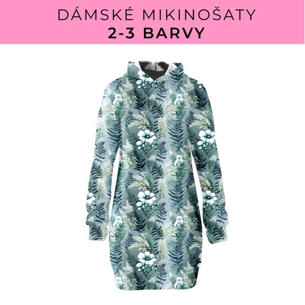 DÁMSKÝ střih - Mikinošaty 2-3 barvy