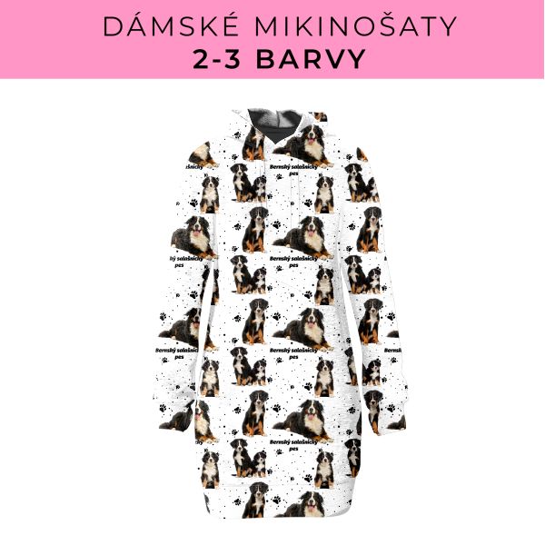 DÁMSKÝ střih - Mikinošaty 2-3 barvy