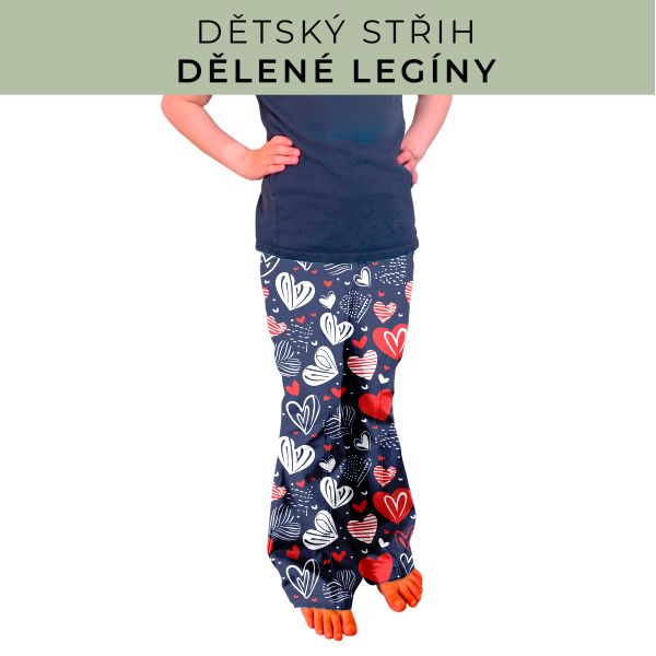 Dětský střih - Dělené legíny