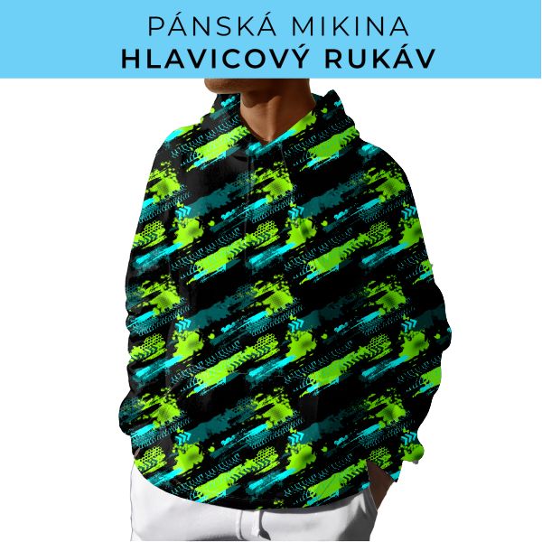 PÁNSKÝ střih - mikina s kapucí