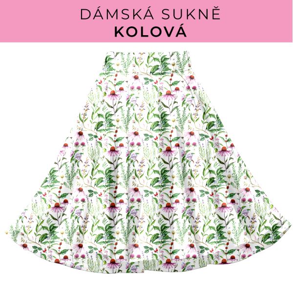 DÁMSKÝ střih - Kolová sukně