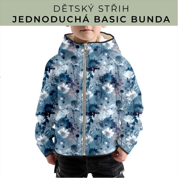 Dětský střih - jednoduchá dětská BASIC  bunda