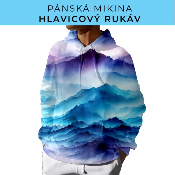 PÁNSKÝ střih - mikina s kapucí