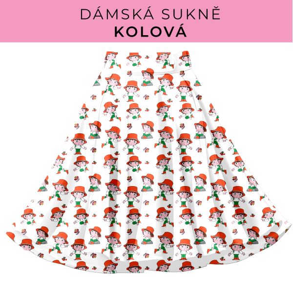 DÁMSKÝ střih - Kolová sukně