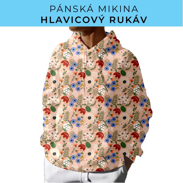 PÁNSKÝ střih - mikina s kapucí
