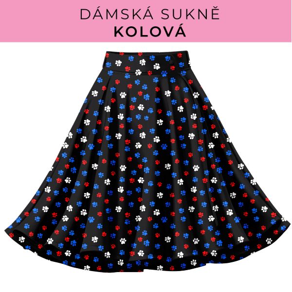 DÁMSKÝ střih - Kolová sukně