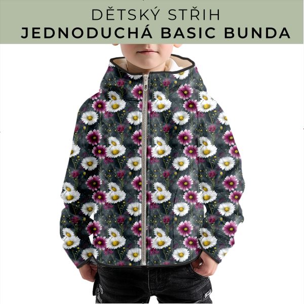 Dětský střih - jednoduchá dětská BASIC  bunda