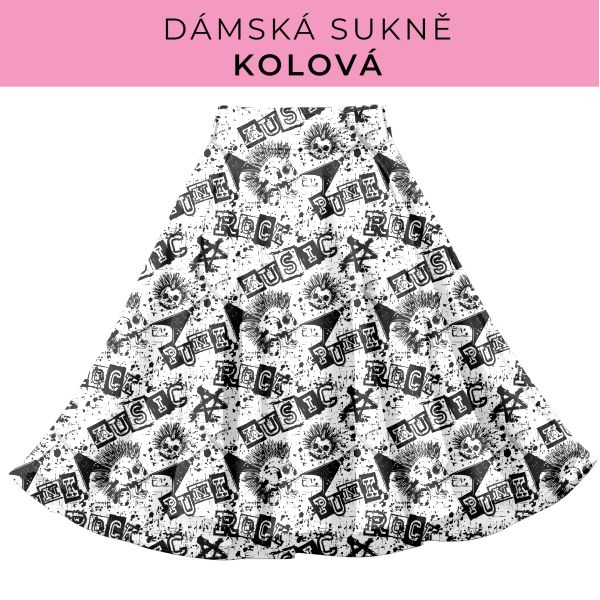 DÁMSKÝ střih - Kolová sukně