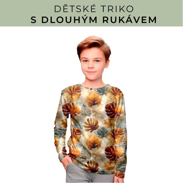 DĚTSKÝ střih - triko dlouhý rukáv