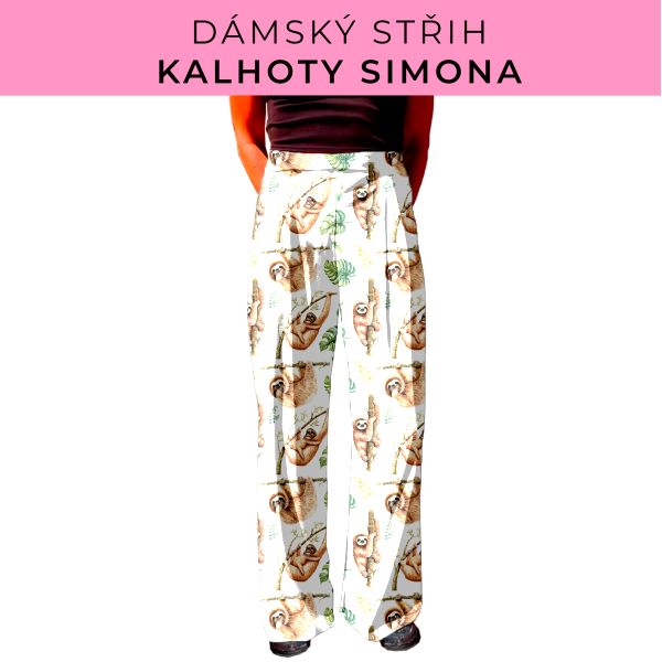 Dámský střih - kalhoty Simona
