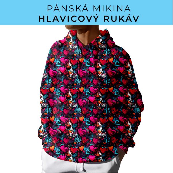 PÁNSKÝ střih - mikina s kapucí