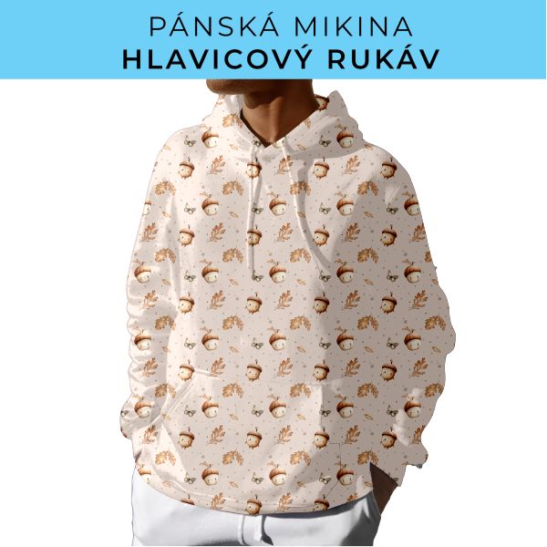 PÁNSKÝ střih - mikina s kapucí